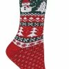 SOCK SNOB - Women's Wool Knitting Pattern Novelty Christmas Socks - Multicolour