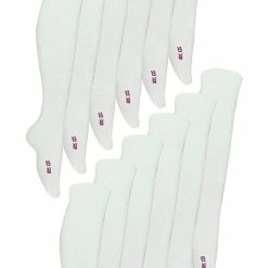 12 Pair Multipack Kids Knee High Bamboo Socks | Sock Snob | Soft & Breathable Multicoloured Long School Socks - White