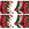 Ladies Christmas Socks | Sock Snob | Womens Colourful Novelty Design Xmas Socks | Gift for Her - 24 Pack - Multicolour