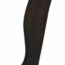 Shiny Tights for Women | Sock Snob | Chevron Pattern | Glittery | Party Season - Black & Silver (Chevron)