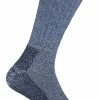 Sock Snob 2 pack breathable cushioned heel and toe thermal wool hiking socks - Blue