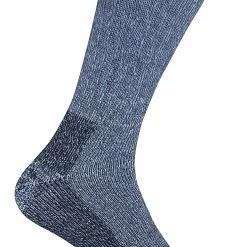 Sock Snob 2 pack breathable cushioned heel and toe thermal wool hiking socks - Blue