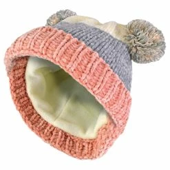 Sock Snob Baby Winter Warm Double Pom Pom Beanie Hat | For Cold Weather | Newborn | Unisex - Grey
