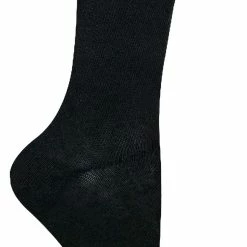 Sock Snob 6 Pairs Childrens Super Soft Breathable Organic Bamboo Socks - Black