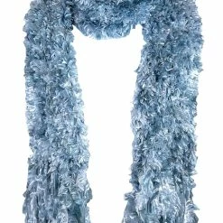 Sock Snob Ladies Colourful Fashion Style Lightweight Luxury Soft Feather Scarf - Grey