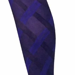 Sock Snob - Ladies Coloured 80 Denier Opaque Fashion Tights - Cable - Purple