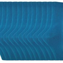 Womens Plain Cotton Rich Socks | 12 Pair Multipack | Sock Snob | Thin Comfy Colourful Crew Ankle Socks for Ladies - Turquoise - Blue