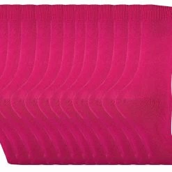 Womens Plain Cotton Rich Socks | 12 Pair Multipack | Sock Snob | Thin Comfy Colourful Crew Ankle Socks for Ladies - Denim - Blue