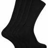 SOCK SNOB - 4 Pairs Bamboo Thin Super Soft Suit Socks for Men & Women - Black