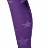 Sock Snob - Ladies Coloured 80 Denier Opaque Fashion Tights - Star - Purple