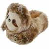 Sock Snob Kids Plush Novelty 3D Sloth Slippers | Slipper Snob | Great Gift - Sloth - Brown