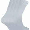 SOCK SNOB - 4 Pairs Bamboo Thin Super Soft Suit Socks for Men & Women - White