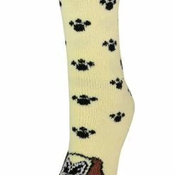 Sock Snob Ladies / Women's Fluffy Non Slip Slipper Socks with Animal Designs - Yellow