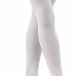 Sock Snob - 1 Pair of Girls and Adult footed Ballet Tights - White