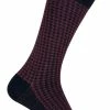 SOCK SNOB - Mens Patterned Design Formal Bamboo Dress Socks - Style 01 - Multicolour