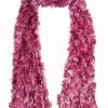Sock Snob Ladies Colourful Fashion Style Lightweight Luxury Soft Feather Scarf - Rose