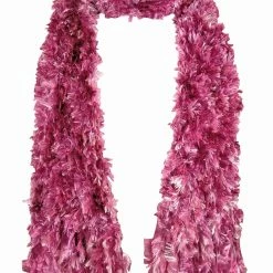 Sock Snob Ladies Colourful Fashion Style Lightweight Luxury Soft Feather Scarf - Rose