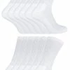 12 Pair Multipack Kids Bamboo Sport Socks | Sock Snob | Soft Breathable Crew Athletic Running Socks | Ideal Socks for PE & Sports Day - White