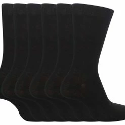 Sock Snob 6 Pairs Girls & Boys School Socks - Black