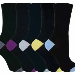 Sock Snob® - Women's soft top cotton rich socks in a multipack - Yellow