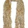 Sock Snob Ladies Colourful Fashion Style Lightweight Luxury Soft Feather Scarf - Beige