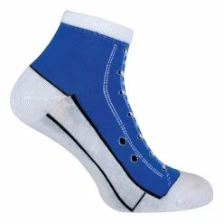 Sock Snob - 2 Pairs Unisex Adult Socks that look like Shoes - Blue
