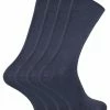 SOCK SNOB - 4 Pairs Bamboo Thin Super Soft Suit Socks for Men & Women - Grey