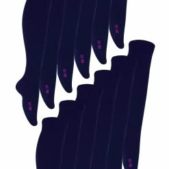 12 Pair Multipack Kids Knee High Bamboo Socks | Sock Snob | Soft & Breathable Multicoloured Long School Socks - Navy