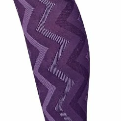 Sock Snob - Ladies Coloured 80 Denier Opaque Fashion Tights - Weave - Purple