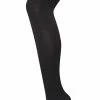 Sock Snob Women's 80 Den Opaque Coloured Winter Fashion Tights - Black