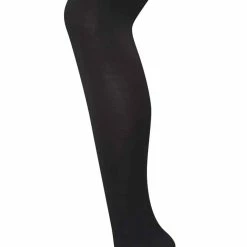 Sock Snob Women's 80 Den Opaque Coloured Winter Fashion Tights - Black