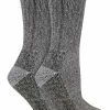 Sock Snob 2 Pack Ladies Breathable Cushioned Heel And Toe Thermal Wool Hiking Socks - Brown
