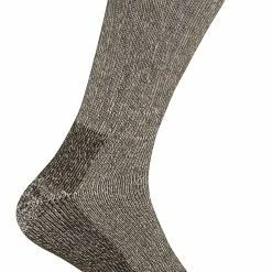 Sock Snob 2 pack breathable cushioned heel and toe thermal wool hiking socks - Brown