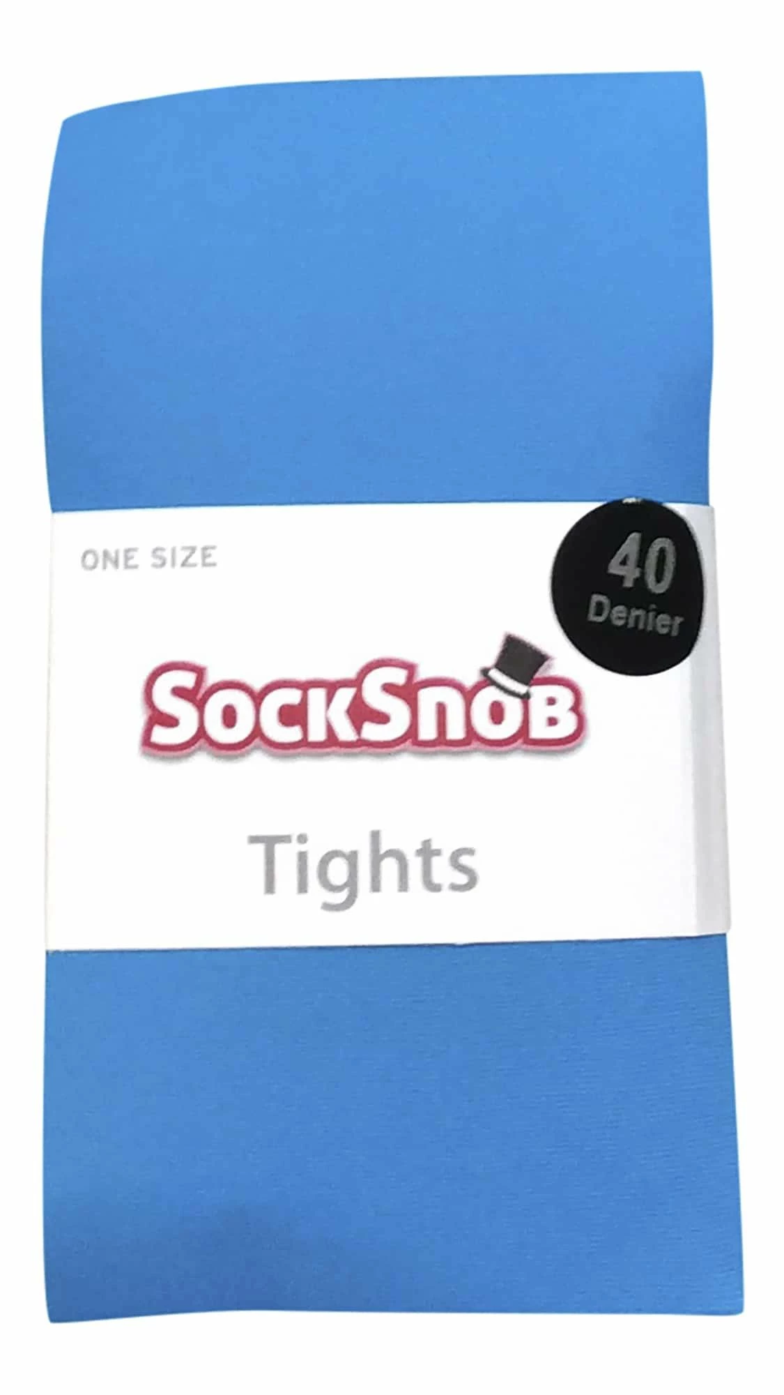 Sock Snob - Ladies 40 denier bright coloured opaque neon tights - Indigo Blue - Image 2