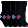 Sock Snob® - Women's soft top cotton rich socks in a multipack - Red