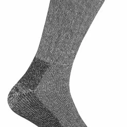 Sock Snob 2 pack breathable cushioned heel and toe thermal wool hiking socks - Black
