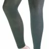 Sock Snob Ladies 40 Denier Opaque Bright Coloured Footless Tights for Women - Dark Green