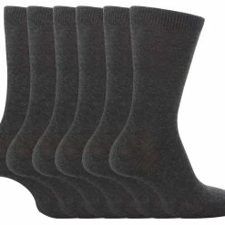 Sock Snob 6 Pairs Girls & Boys School Socks - Grey