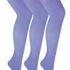 3 Pair Multipack Ladies 40 Denier Pastel Tights | Sock Snob | Comfortable Soft Bright Coloured Tights for Women - Lilac - Purple