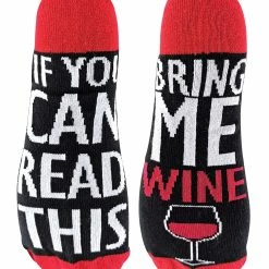 Sock Snob If You Can Read This Socks Bring Me Wine Socks
