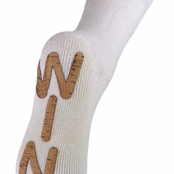 Sock Snob Ladies Thick Thermal Fleece Lined Novelty Wine Soft Slipper Socks - White
