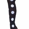 Sock Snob - Ladies Coloured 80 Denier Opaque Fashion Tights - Big Spot - White