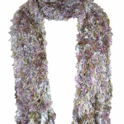 Sock Snob Ladies Colourful Fashion Style Lightweight Luxury Soft Feather Scarf - Lilac