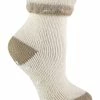 Sock Snob Ladies Alpaca Wool Blend Thermal Slipper Bed Socks with Grippers - Beige