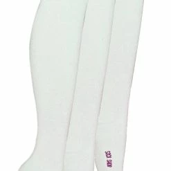 3 Pair Multipack Girls Knee High Bamboo Socks | Sock Snob | Plain Long School Socks for Kids - White