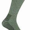 Sock Snob 2 pack breathable cushioned heel and toe thermal wool hiking socks - Green