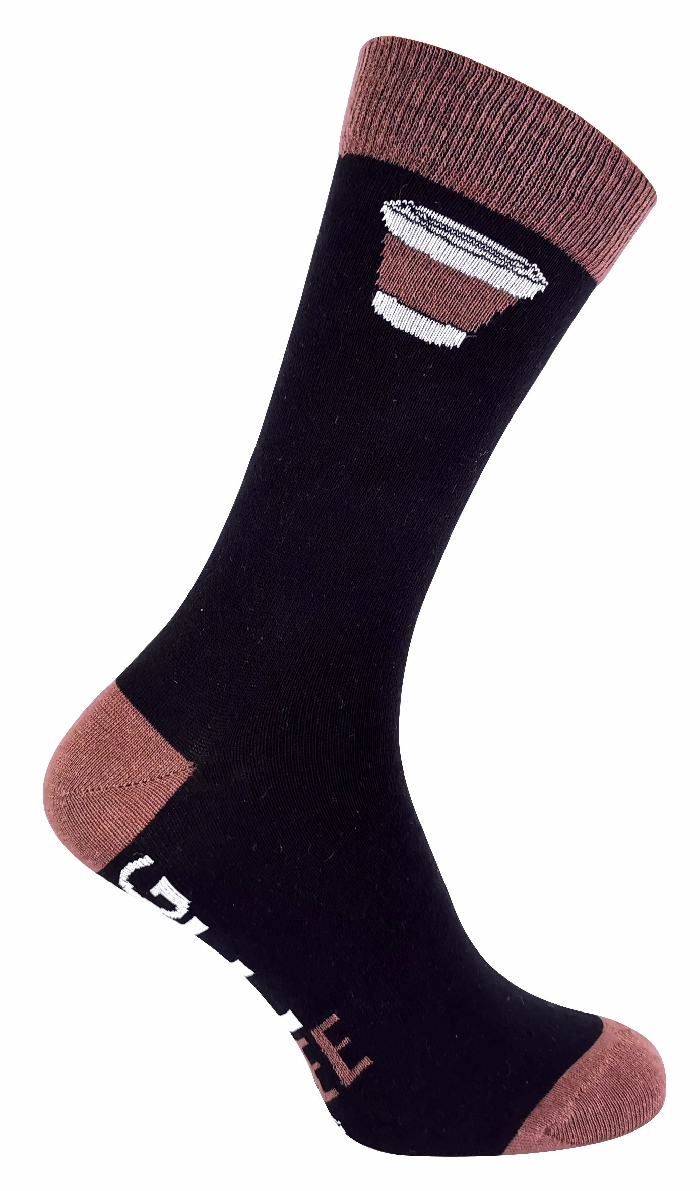 Sock Snob If You Can Read This Socks Bring Me Coffee Socks - Brown - Image 2