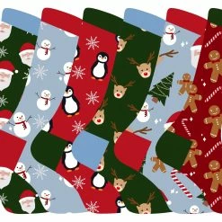 Kids Christmas Socks | Sock Snob | Novelty Fun Pattern Xmas Gift Socks for Boys & Girls - 6 Pack - Multicolour