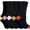 Sock Snob® - Women's soft top cotton rich socks in a multipack - Orange