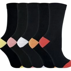 Sock Snob® - Women's soft top cotton rich socks in a multipack - Orange